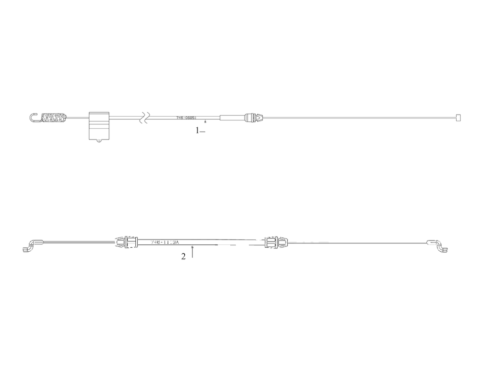 Cables Diagram and Parts List for 12A-B1BE752 2022 Yard Machines Lawn Mower